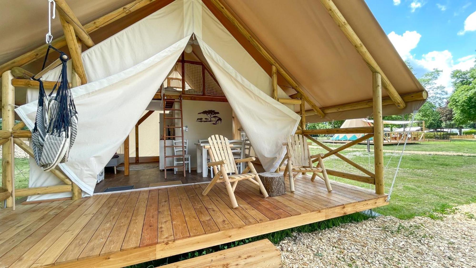 Ferienwohnung Safarizelt Kiara Falkenburg Exterior foto
